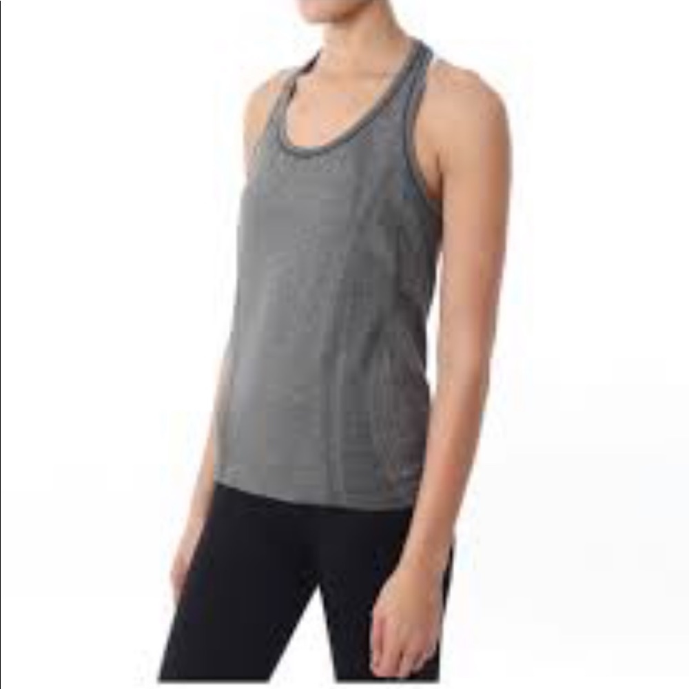 Grey workout top